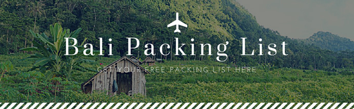 Bali Packing List